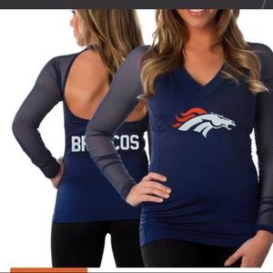 NFL Denver Bronco long sleeve halter top